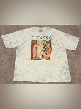 Picasso Tie-Dye Graphic T-Shirt Men's Size XL